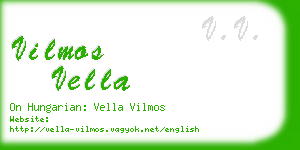 vilmos vella business card